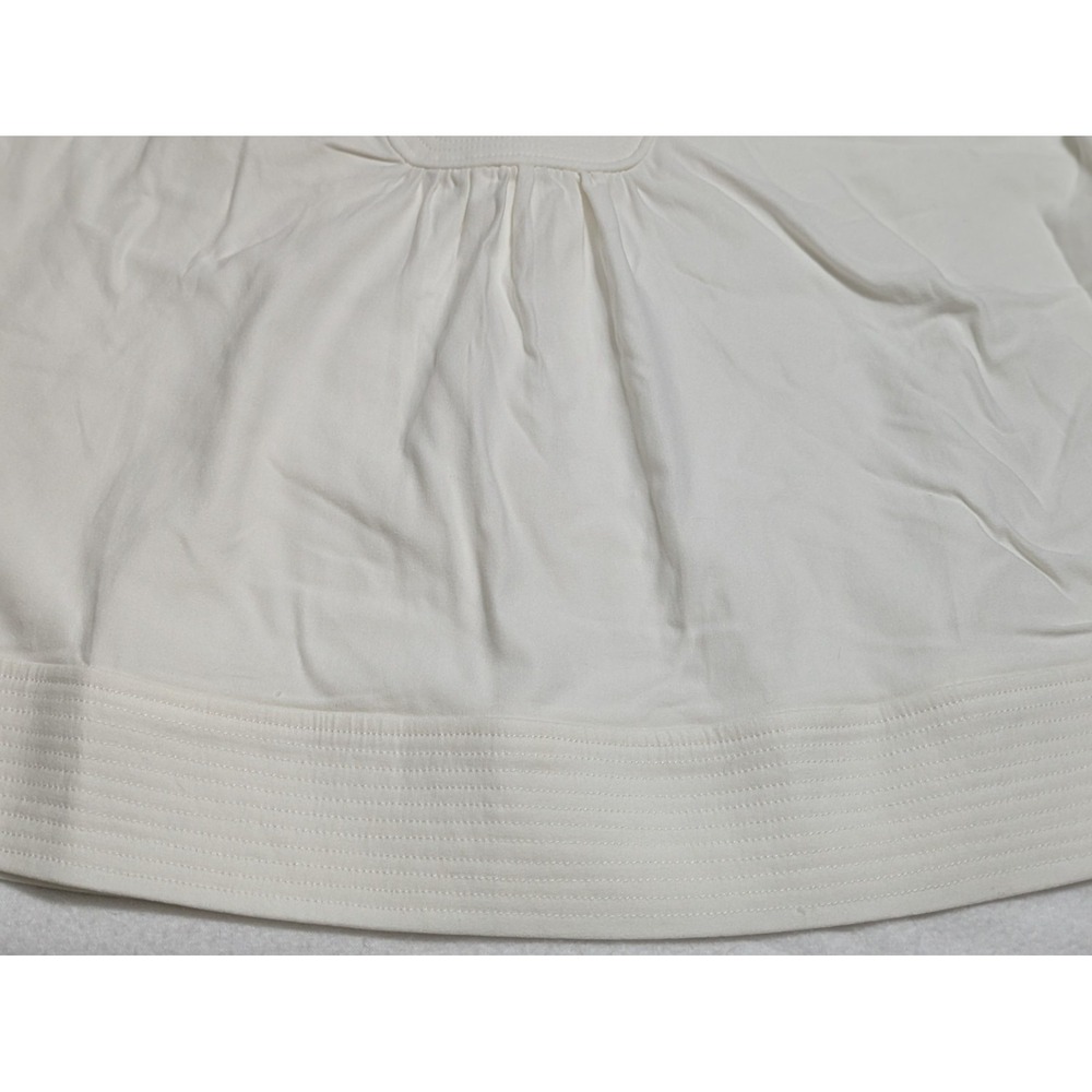 Tuckernuck Top Pomander Place XS White Koa Blouse Relaxed Tunic 3/4 Sleeves - Picture 7 of 12